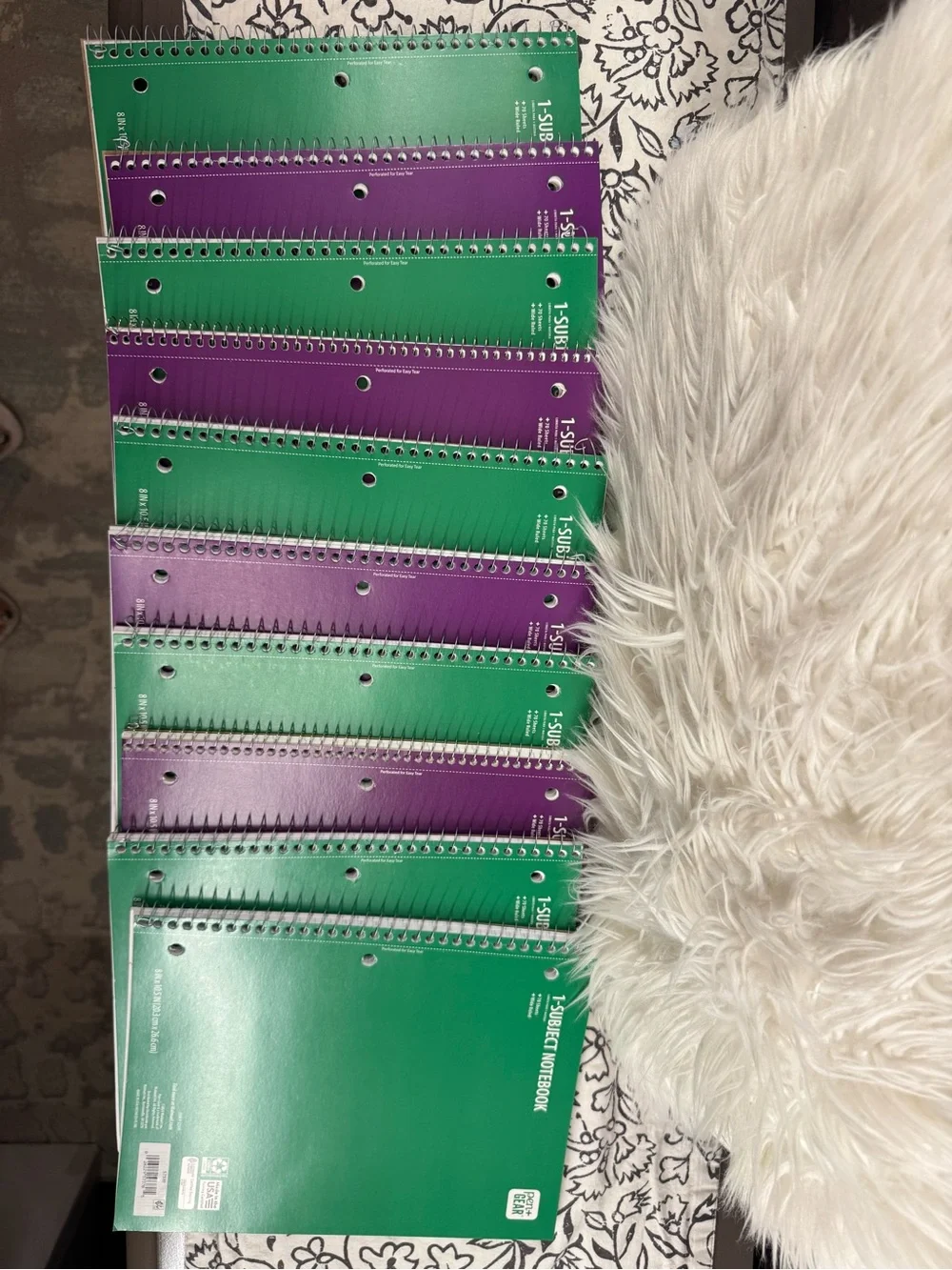 Spiral Notebooks Pack - Green & Purple